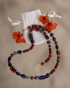 Earth & Ocean Gemstone Statement Necklace