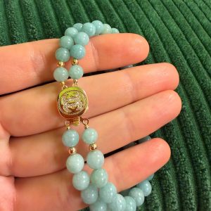 Double-Strand Natural Jade Bracelet