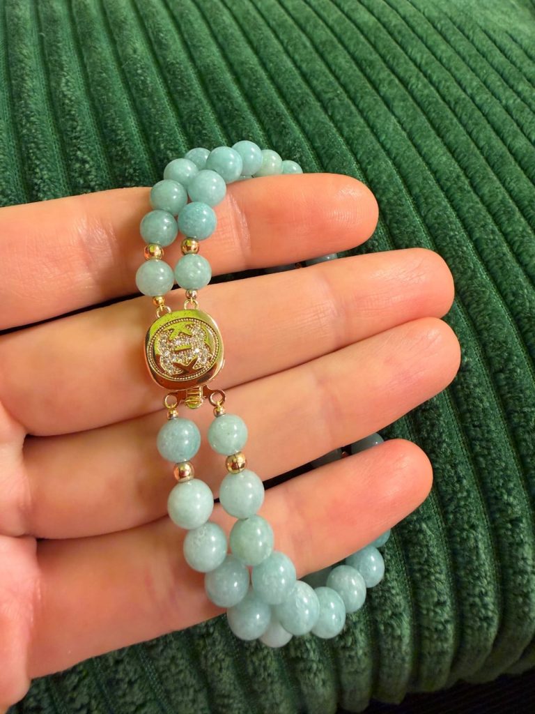 Double-Strand Natural Jade Bracelet